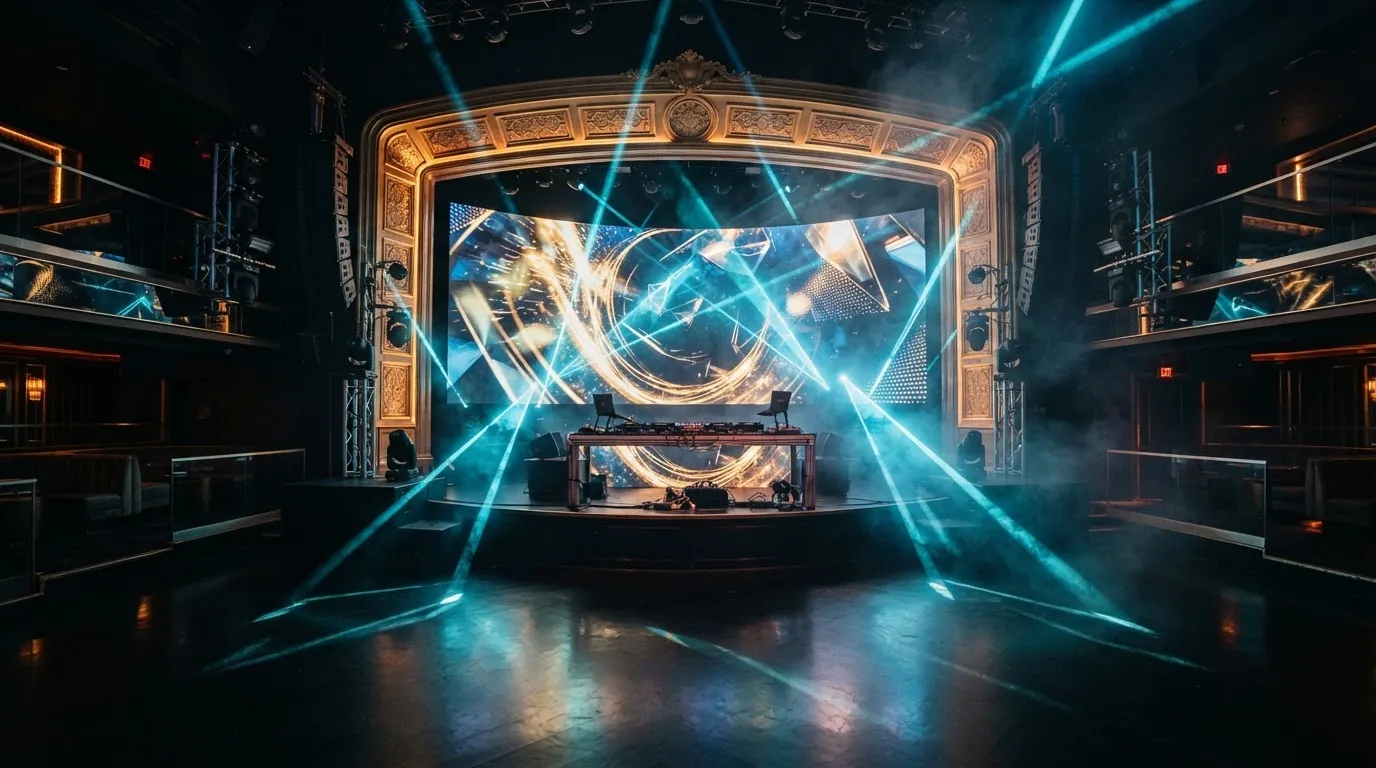 Luna Royal DJ performance area